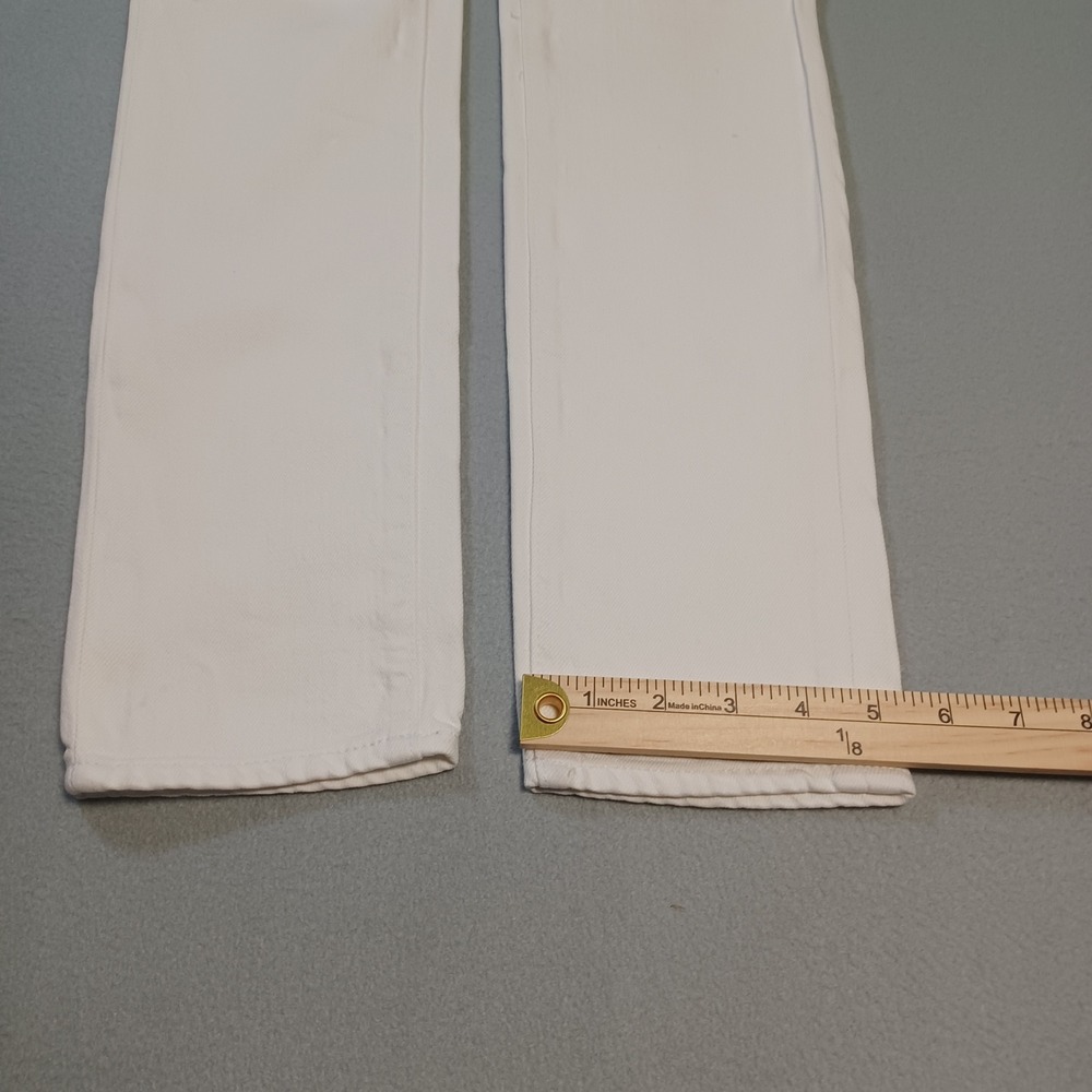 Paige Skyline Skinny Jeans White Denim Size 25 Made in USA Womens - Picture 6 of 15